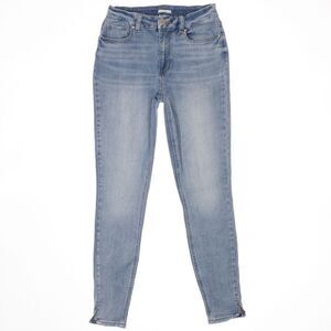 Maurices M Jeans Womens M High Rise Skinny Blue Denim Stretch Measures 27 x 28